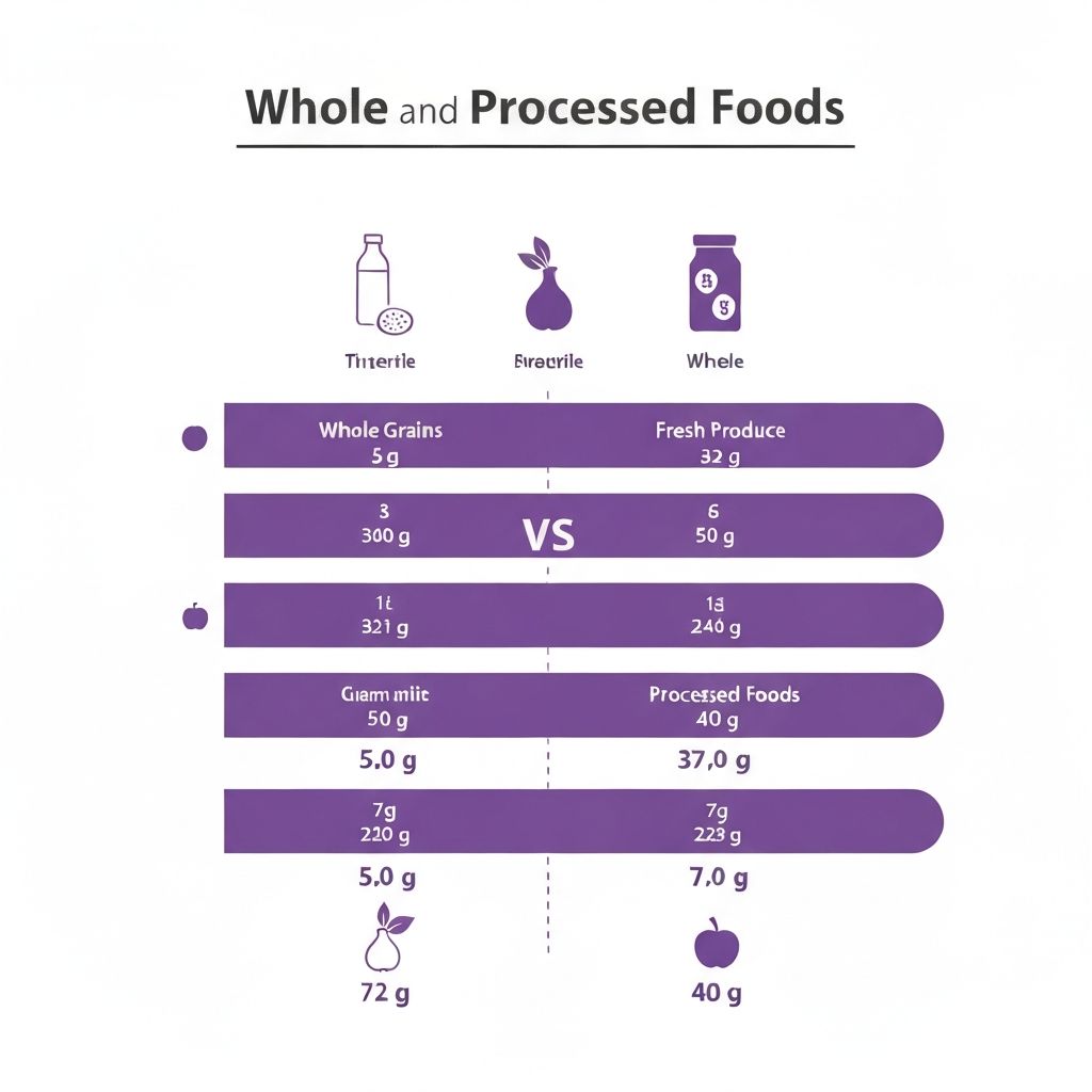 Nutrition comparison graphs